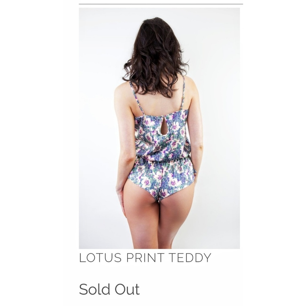 Lotus Print Teddy by Playful Promises